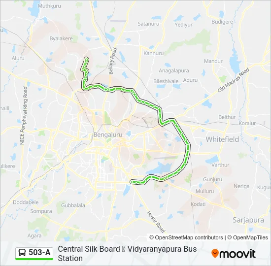 503-A Bus Line Map