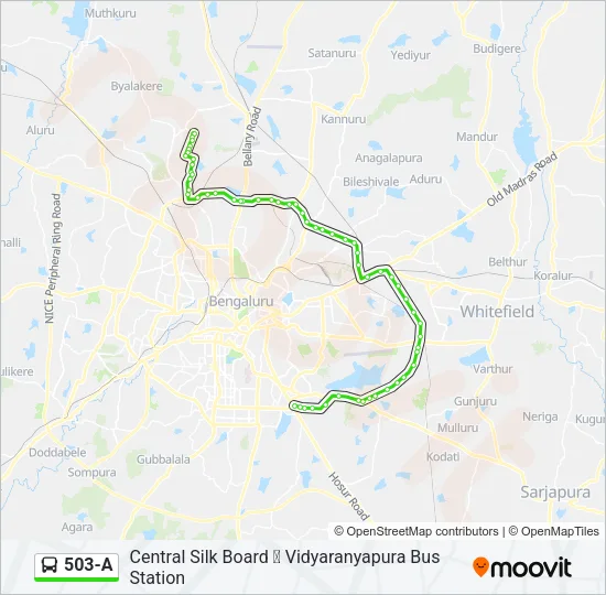 503-A Bus Line Map