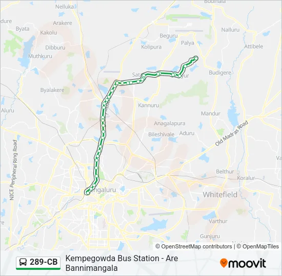 289-CB Bus Line Map