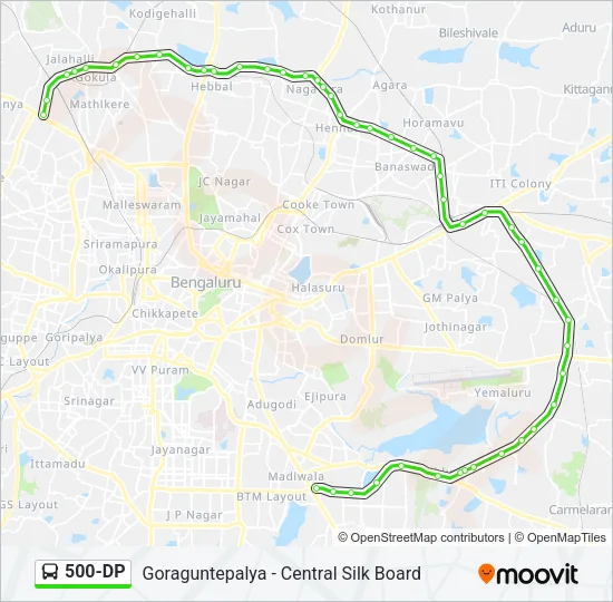 500-DP Bus Line Map