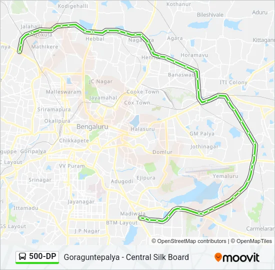 500-DP Bus Line Map