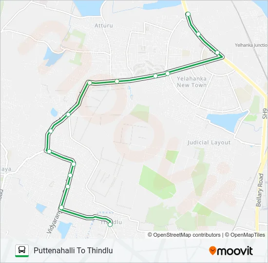 401-B PTH-VRP-TDL Bus Line Map