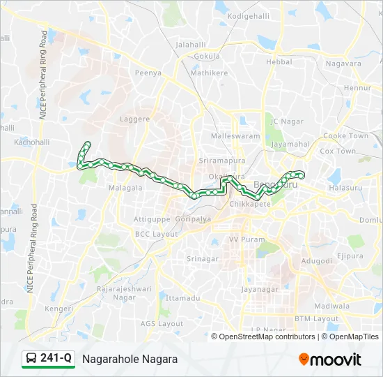 241-Q Bus Line Map