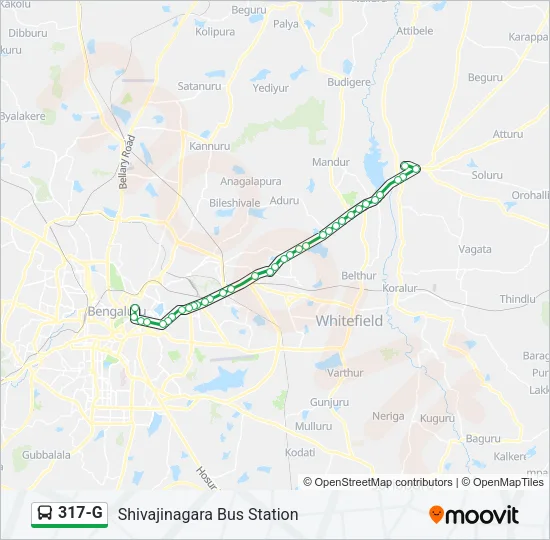317-G Bus Line Map