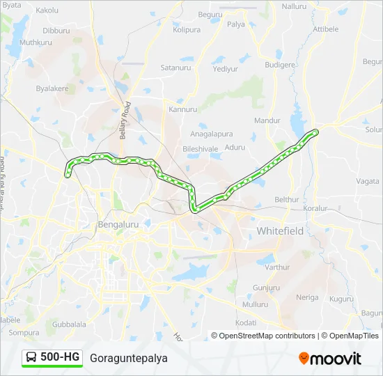 500-HG Bus Line Map