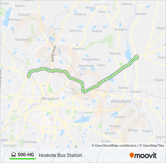 500-HG bus Line Map