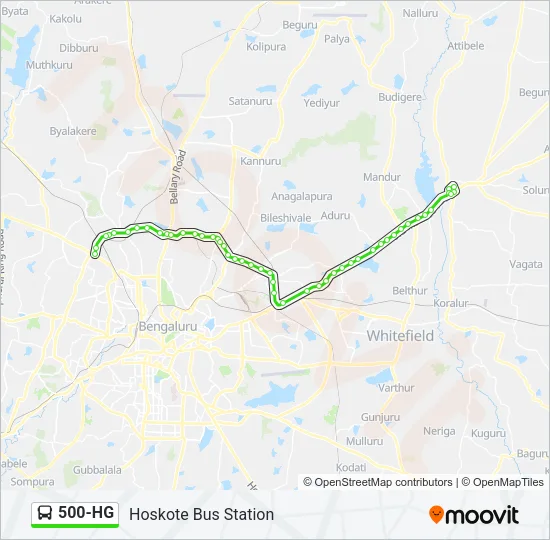 500-HG Bus Line Map