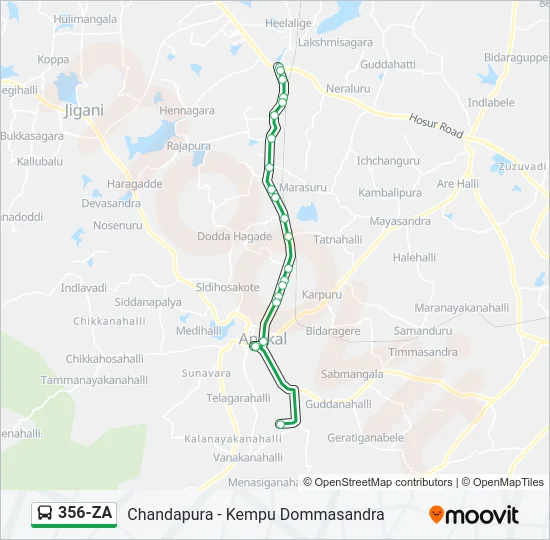 356-ZA Bus Line Map