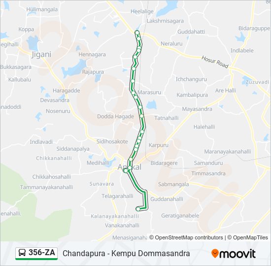 356-ZA bus Line Map