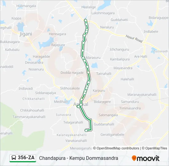 356-ZA Bus Line Map