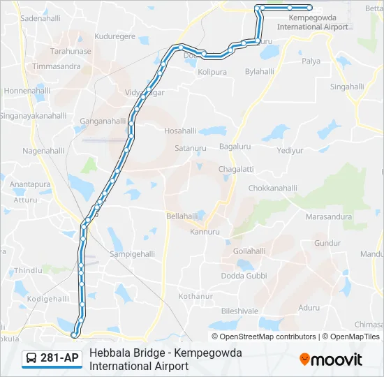 281-AP Bus Line Map