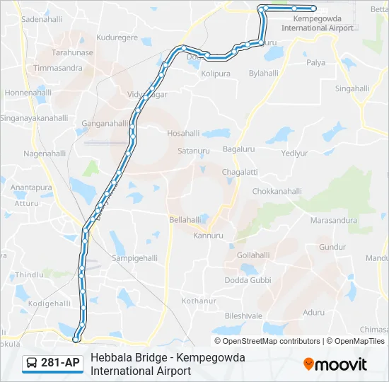 281-AP Bus Line Map