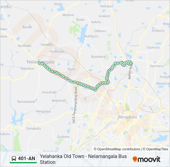 401-AN Bus Line Map