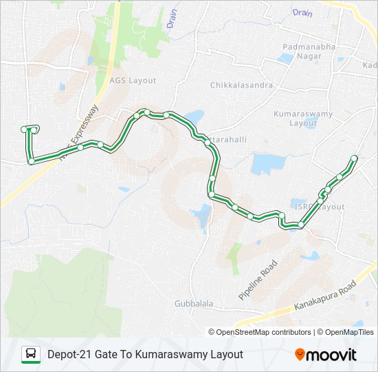 15-E D21G-KML Bus Line Map