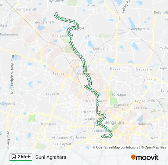 266-F Bus Line Map