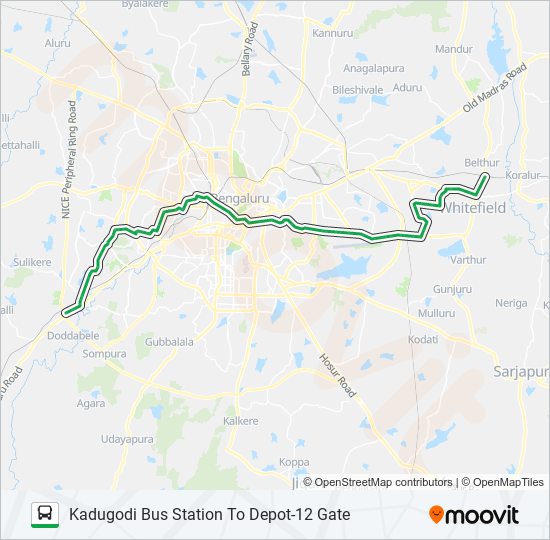 335-N KDG-D12G bus Line Map