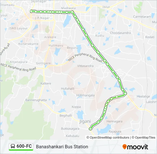 600-FC Bus Line Map