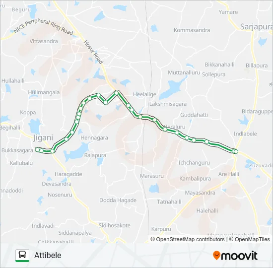 398-H D27G-ATB Bus Line Map