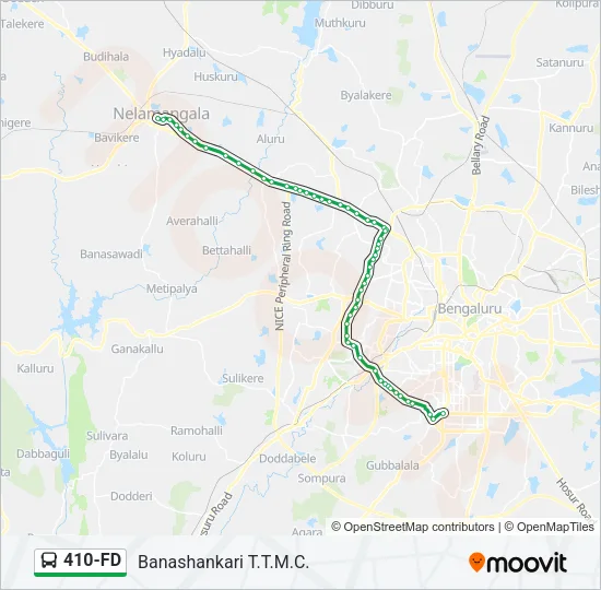 410-FD Bus Line Map