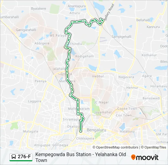 276-F Bus Line Map