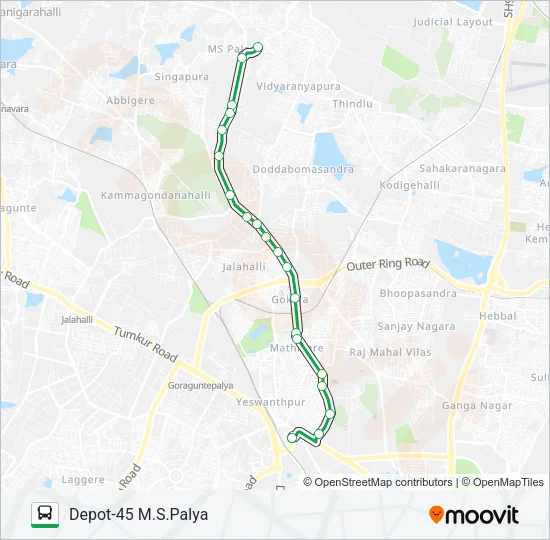 271-A ABG-GMC-D45 Bus Line Map