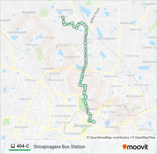 404-C Bus Line Map