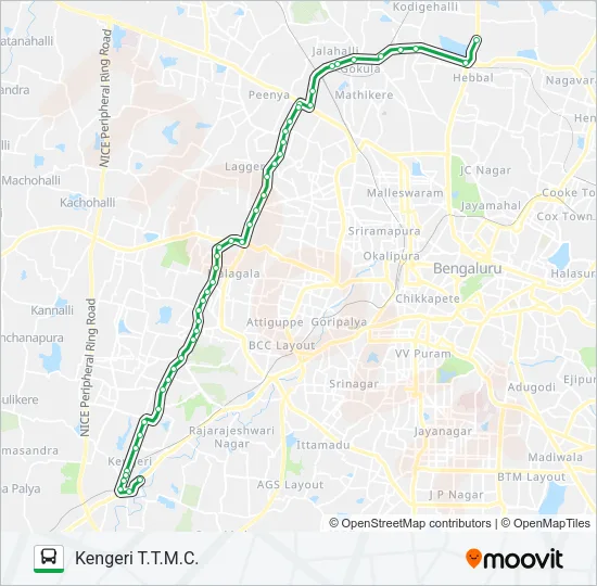 501-A ESML-KGR Bus Line Map