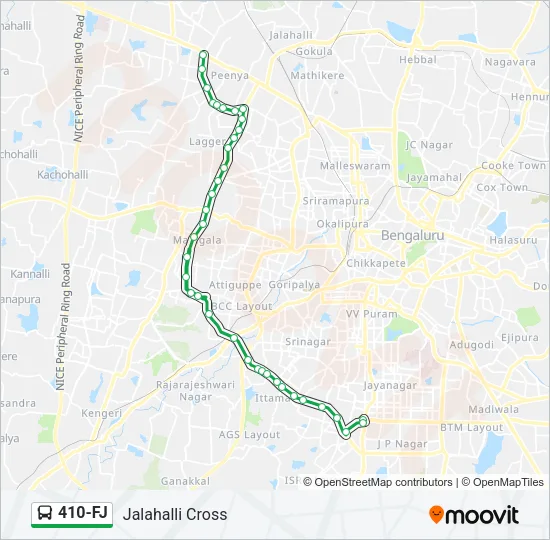 410-FJ Bus Line Map