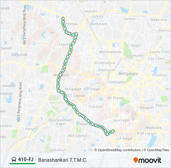 410-FJ Bus Line Map