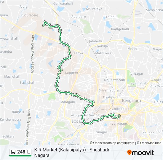248-L Bus Line Map