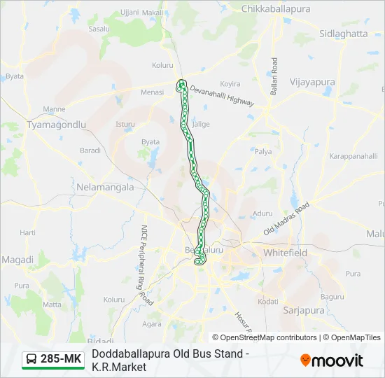 285-MK Bus Line Map