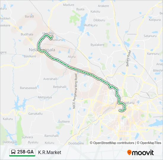 258-GA Bus Line Map