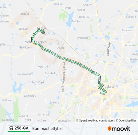 258-GA Bus Line Map