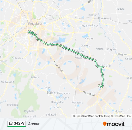 342-V bus Line Map