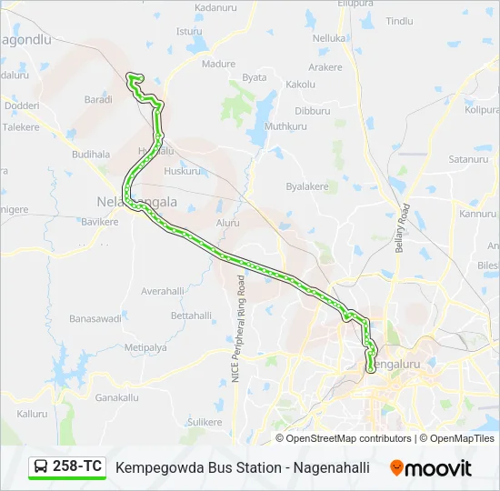 258-TC Bus Line Map
