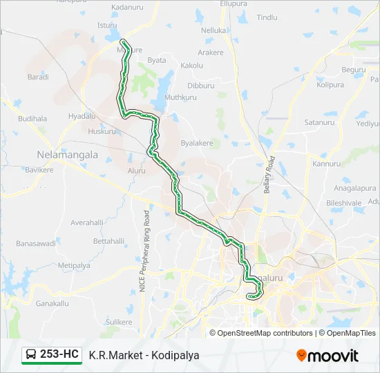 253-HC Bus Line Map