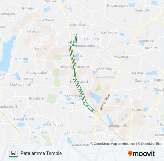 285-K NES-PTML Bus Line Map