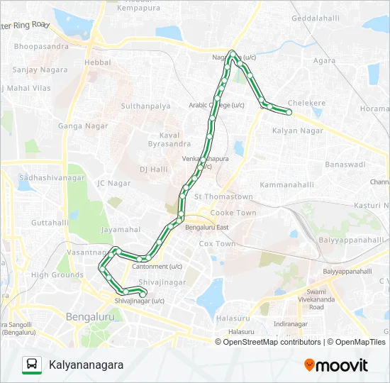 290-E SBS-NGW-KLN Bus Line Map