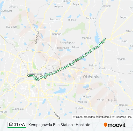 317-A Bus Line Map