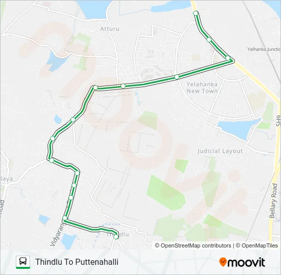 401-B TDL-PTH Bus Line Map