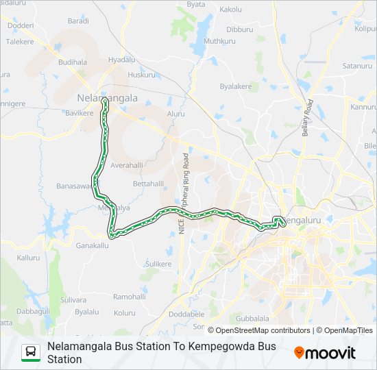 374-N NMG-KBS Bus Line Map