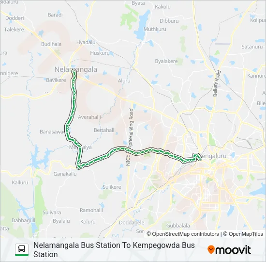 374-N NMG-KBS Bus Line Map