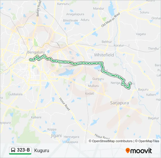 323-B Bus Line Map