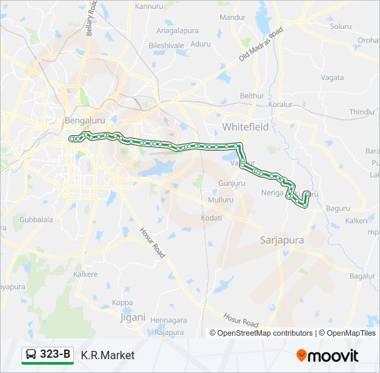 323-B bus Line Map