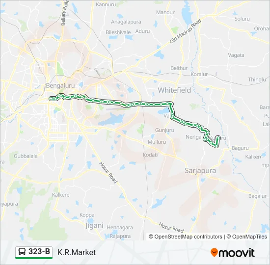 323-B Bus Line Map