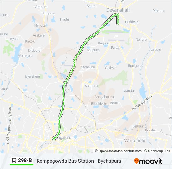 298-B bus Line Map