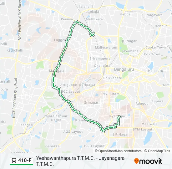 410-F Bus Line Map