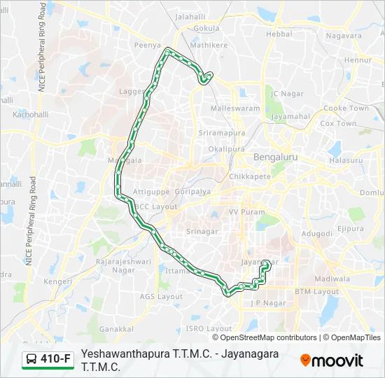 410-F Bus Line Map