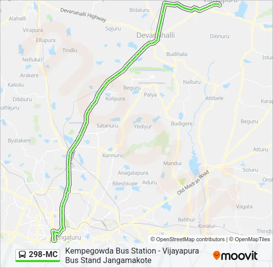 298-MC Bus Line Map