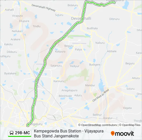 298-MC Bus Line Map